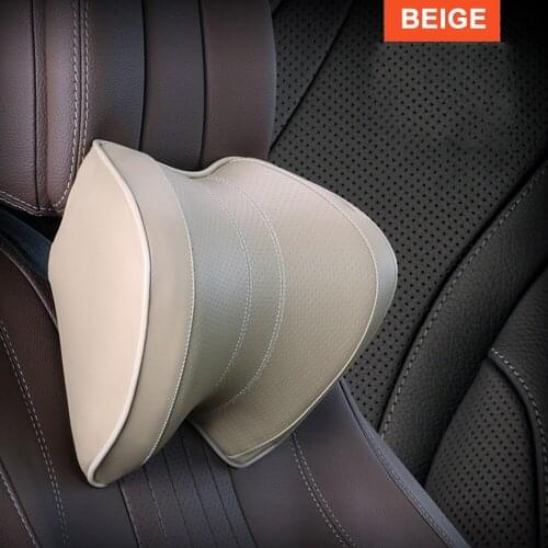 Car Seat Neck Pillow Headrest Cushion for Neck Support with Adjustable Strap Memory Foam Filler