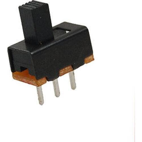 100x 5mm Height Knob 3 Pin 2 Position 1P2T SPDT Vertical Slide Switch 0.5A 50V DC