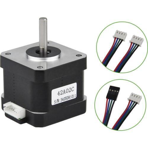 Rtelligent Nema 17 Stepper Motor 38mm 42motor 42BYGH 42N.cm (59.5oz.in) 4 lead stepper motor for 3D Printer Printing CNC XYZ