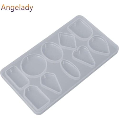 Silicone Mold DIY Jewelry Making Necklace Pendant Molds Handmade Crafts Geometric Shape Professional Epoxy Resin Gifts JUL3