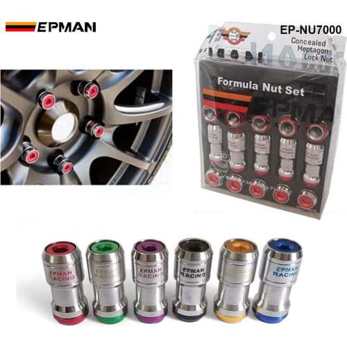 EPMAN Sport M12 X1.5/ M12 X1.25 AUTHENTIC EPMAN ACORN RIM Racing Lug Wheel Nuts Screw 20PCS CAR For Toyota EP-NU7000