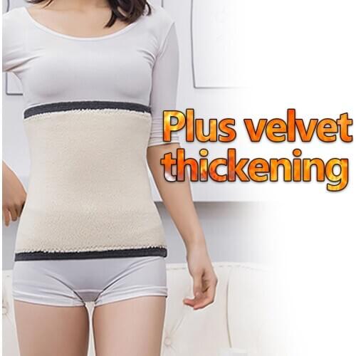 Warm waist protection plus velvet thickening winter belly protection ladies cold protection aunt warm stomach warm palace