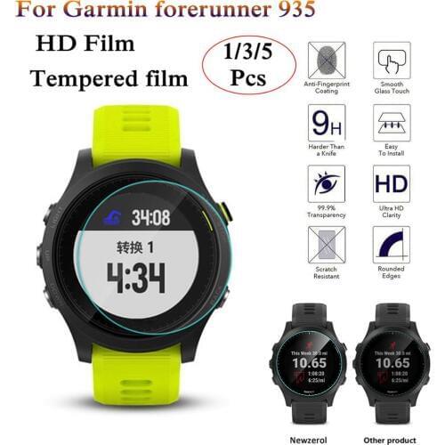 1 /3 /5 pcs Tempered Glass Screen Protector Film for Garmin Forerunner 935 Sport Smart Watch Bracelet Protective HD durable Film