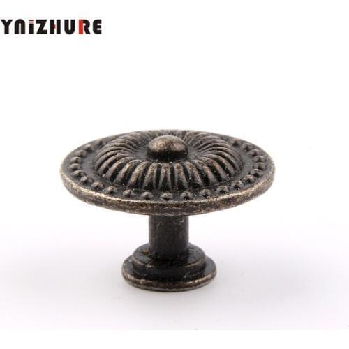 1pc 30*20mm Pulls Hand Of Antique Single - Hole Pull Ambry Of Cabinet Door Zinc Alloy Retro Ring Furni
