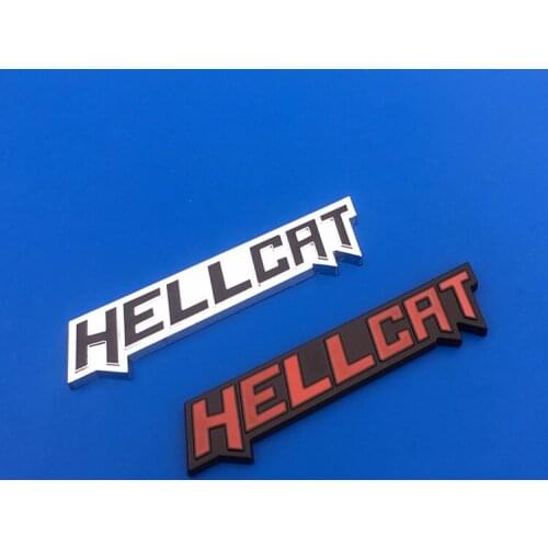 1 Pcs 3D Metal HELLCAT Emblem Fender Side Badge Car Body Decoration Car Stickers For Dodge Challenger Car Styling