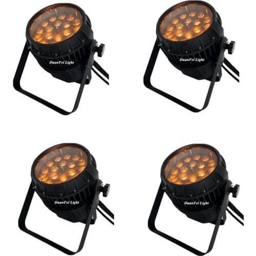 16 pieces outdoor rgbwa par zoom dj zoom par can ip65 led par rgbwa 18x15w