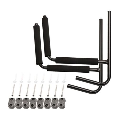 2Pcs Kayak Rack Wall Bracket Holder Hanger Supporter Carrier Storage Wall Bracket Canoe Paddle Surfboard Accessories Load 75kg