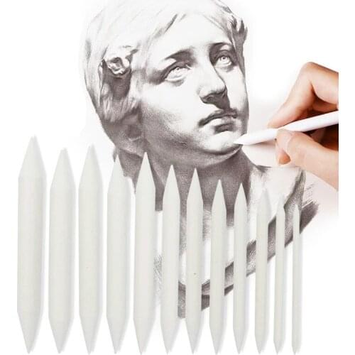 3/6Pcs Double Head Durable Art Drawing Tool Pastel New Blending Smudge Material Escolar Sketching Paper Pencil