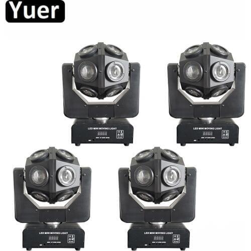 4Pcs/Lot DJ Equipment 12x10W RGBW 4IN1 LED Beam Moving Head Light DMX 512 Control Party Music Disco Stage Moving Head Lights