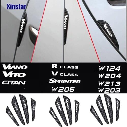 4pcs Auto Car Door Guard Edge Corner Protector For Mercedes Benz CITAN R V CLASS SPRINTER VIANO VITO W203 W204 W205 W124 W213