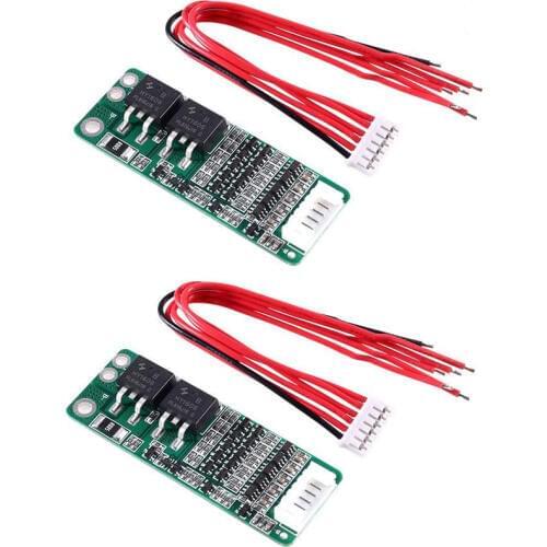 5S 15A Li-ion Lithium Battery BMS 18650 Charger Protection Board 18V 21V Cell Protection Circuit with Wire