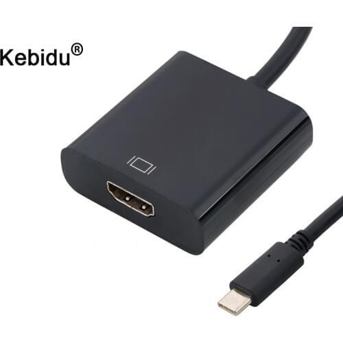 Kebidu USB C Adapter 4K Type C 3.1 Male to HDMI-compatible Female Adapter Converter for MacBook for Samsung HTC HUAWEI LG Lenovo