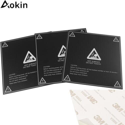 Aokin 5pcs Frosted Heated bed Sticker Printing Build Sheets Build Plate Tape Platform Sticker For Creality cr-10 Lulzbot Taz6