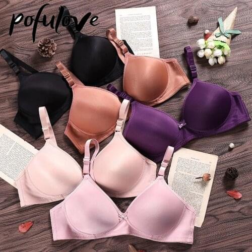 Women Plus Size Bra Seamless Bralette Push Up Bras Wireless Gathered Underwear Thin Cup Cotton Comfortable Brassiere Female