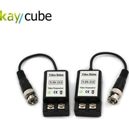 CCTV UTP Video Balun Transceiver with Effective distance 400-650M Single Channel Passive UTP Video Balun Transceiver kaycube