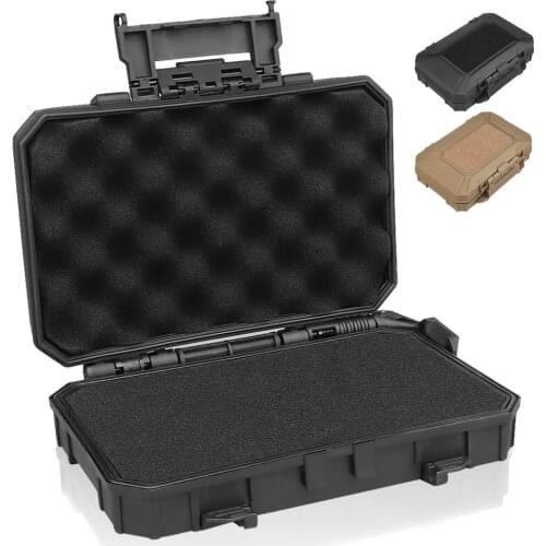 Tactical Shockproof Safety Case Waterproof Lockable Toolbox Airtight Instrument Case Military Molle System Storage Box