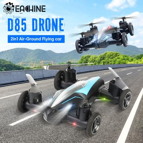 Eachine D85 2in1 Dron Air-Ground Flying Car 2.4G Dual Mode Racing Mini Drone Professional RC Car Quadcopter Drones Children Toys