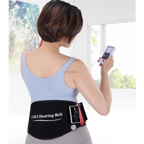 EMS Electric Slim Belt Heating Myostimulator Abdominal Belt Stimulation TENS Physiotherapy Massager Pulse Muscle Acupuncture