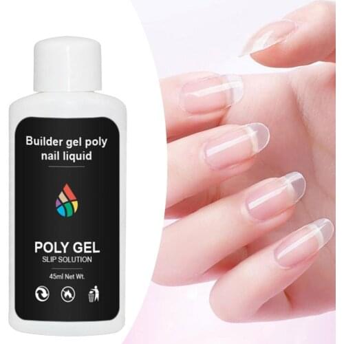 Nail Gel Solution Professional Nail Gel Slip Builder Nail Tip Extension Liquid Solution Manicure UV Builder Nail Art Extension