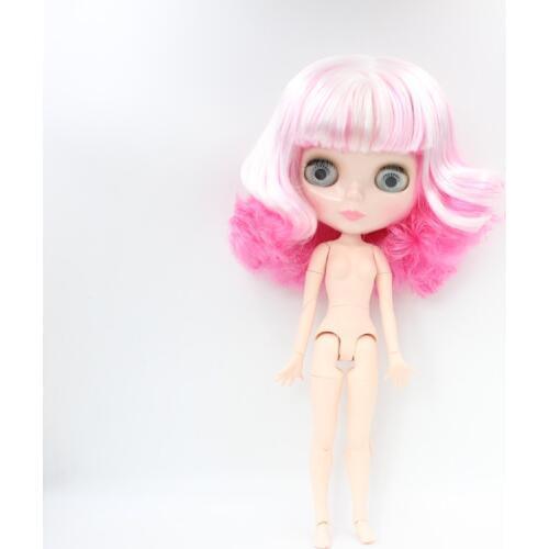 Free Shipping big discount RBL-660J DIY Nude Blyth doll birthday gift for girl 4color big eye doll with beautiful Hair cute toy
