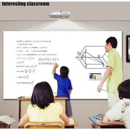 New design school portable interactive whiteboard multi users pen touch smart board