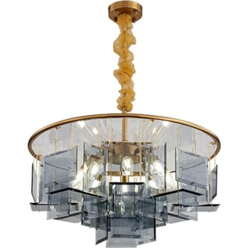 New Modern Round Gold Luxury Crystal Chandelier Lighting For Living Room Bedroom LED Lamps Home Lighting Indoor Light Fixtures