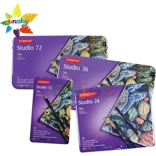 Original UK Derwent Studio series 12/24 color Oil pencil Hand painted design architectural drawing and advertising art supplies