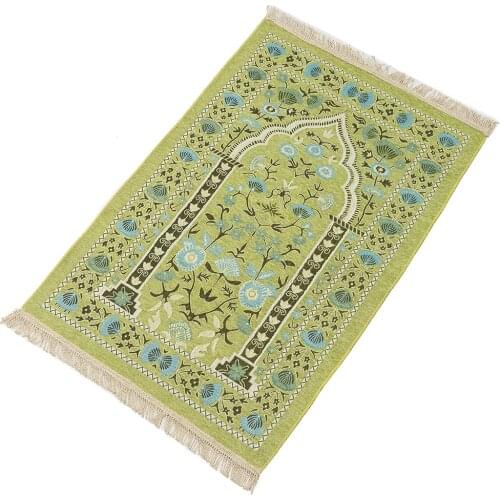 Drop Shipping Newest 70*110cm Prayer Rug Muslim Salat Musallah Islamic Prayer Mat Home Mats Carpet Blanket