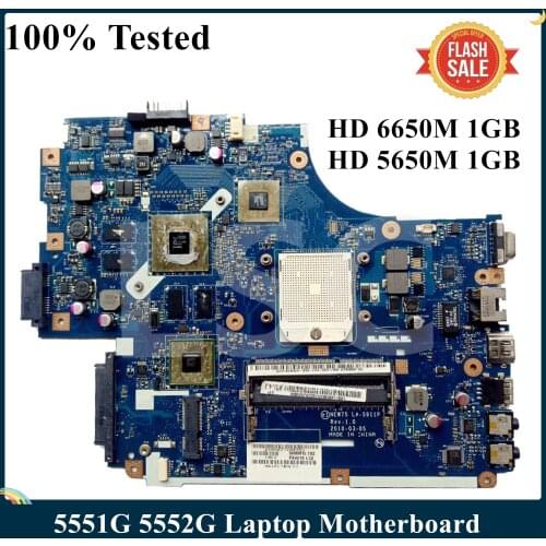 LSC For ACER 5551G 5552G Laptop Motherboard NEW75 LA-5911P MBWVF02001 HD 6650M HD5650M 1GB DDR3 100% Tested