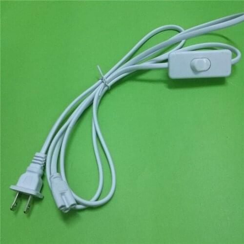 US Power Cord T8 T5 3 hole with 303 Switch 1.5 meter US Power Extension Cable x10