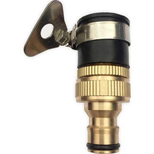 Universal Adapter Faucet Tap Connectors For 14-21mm Tap Garden Hose Quick Connector Copper Adapter 1/2" to 3/4" Male Thread