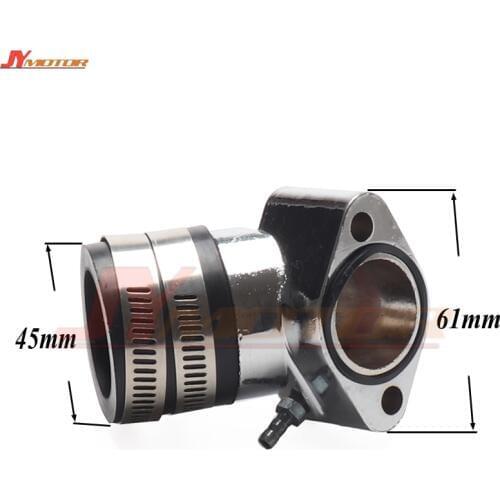 Performance chrome Alloy intake manifold for Scooter Moped GY6 125 GY6 150 152QMI 157QMJ / CVK30 Carburetor intake Manifold