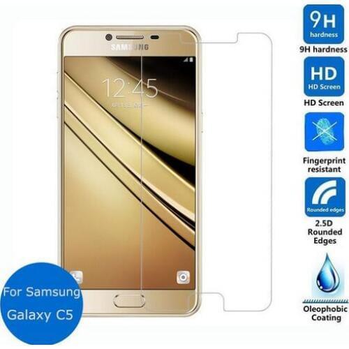 For Samsung Galaxy C5 Tempered Glass 9H Protective Film Explosion-proof LCD Screen Protector For Samsung C5 C5000 Guard