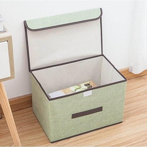 1Pcs Rectangle Storage Bin 2 Size Clothing Storage Box Foldable Multifunction Toy Storage Tools Non-woven Fabric High Capacity