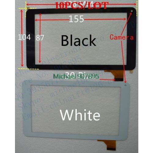 10pcs 7 inch 186x104mm capacitive screen tablet pc handwriting FM711501KA touch screen external screen