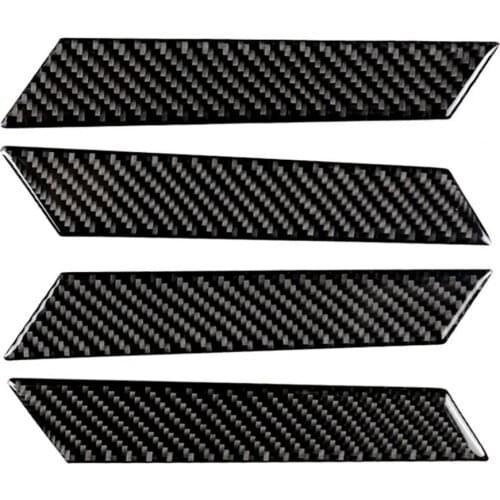 4Pcs/Set Carbon Fiber Covers Car Door Handle Decorative Stickers for VW Golf 7