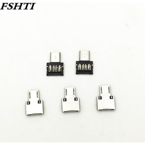 5PCS/LOT tested Mini Micro USB to USB Connector OTG Cable USB OTG Adapter for USB Flash Drive for Tablet PC Samsung Android