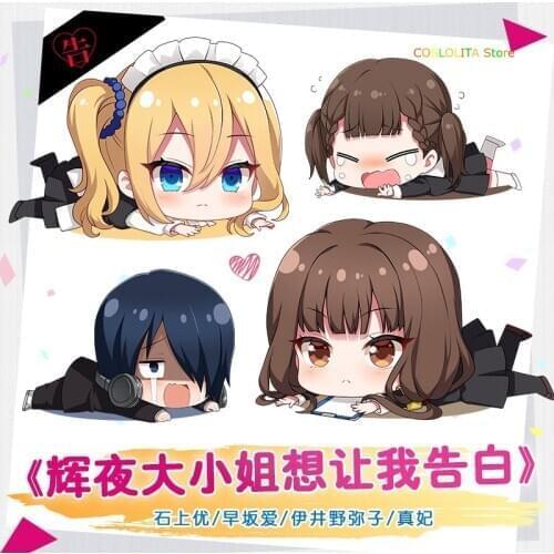 Anime Game Kaguya-sama: Love Is War Miko Iino Stuffed Toy Doll Short Plush Cushion Cute Doll Pillow Cartoon Birthday Xmas Gifts