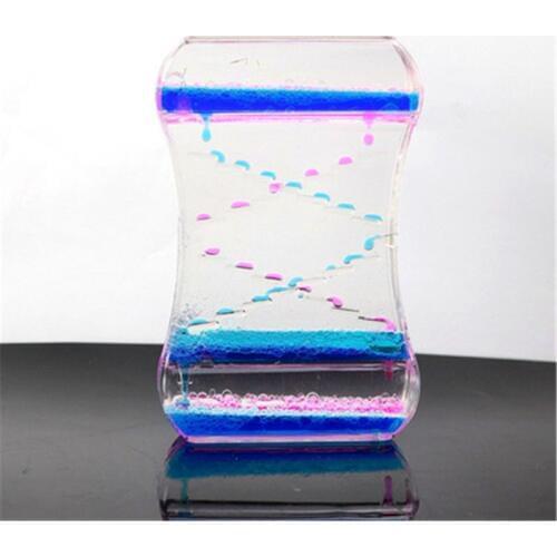 Anti Stress Fidget Toy Two-color Oil Drop Ladder Liquid Water Drop Sensory Calming Motion Timer Antistress Relieve Anxiety Toy