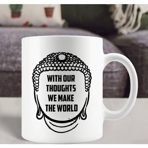 Buddha (Buddha) Words Decorative Printed Tea Coffee Cup Mug Cup