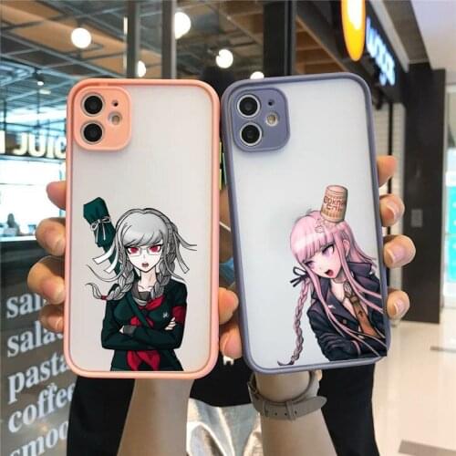 Danganronpa Anime Clear Phone Case For iPhone 12 11 Pro MAX XS X XR SE 2020 7 8 6 Plus Cute Shockproof Hard Matte Cover Fundas