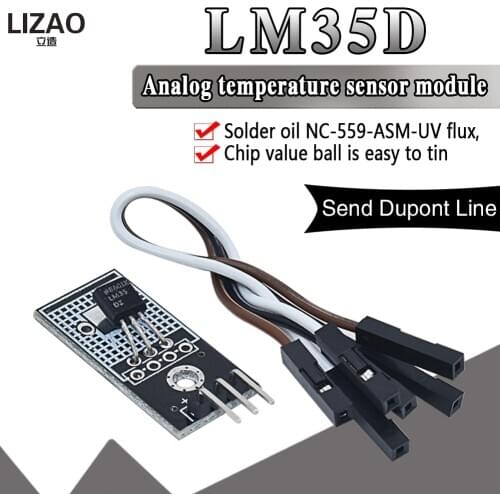 DC 4V-30V LM35D LM35DZ Digital Temperature Sensor Linear Module LM35 Smart car For arduino