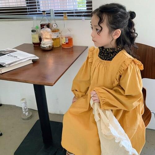 Girl Dress Kids Baby Gown 2021 Charming Winter Autumn Plus Thicken Outwear School Toddler Long sleeve Uniform Children Clothing
