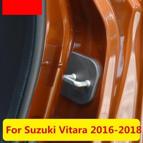 For Suzuki Vitara 2016-2018 Car Waterproof Door Lock Protective Cover Waterproof and rustproof car styling Interior decoration