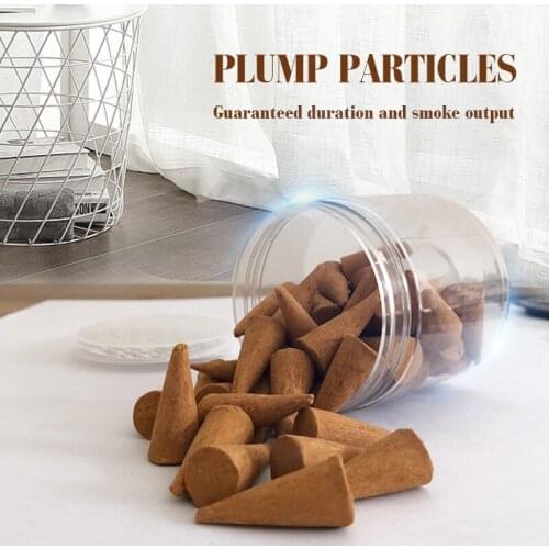50g/Box Burner Incense Cone Bakhour Smell Backflow Waterfall Fragrance Scent Air Refresh Home Decor Agalloch Cone Incenses