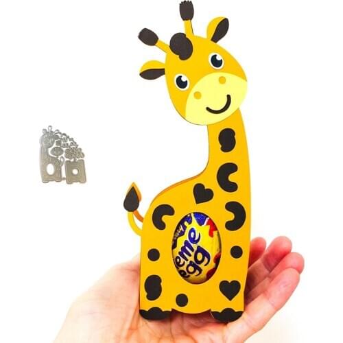 Giraffe Easter Egg Box Metal Cutting Dies Set Embossing Stencil Templates Mold Paper DIY Art Craft Scrapbook Book Card Decor