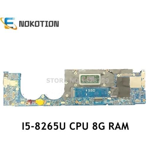 NOKOTION EDO30 LA-E672P for DELL XPS 13 9380 13.3 inch laptop mothebroard I5-8265U 1.6GHz 8G memory GMA UHD 620