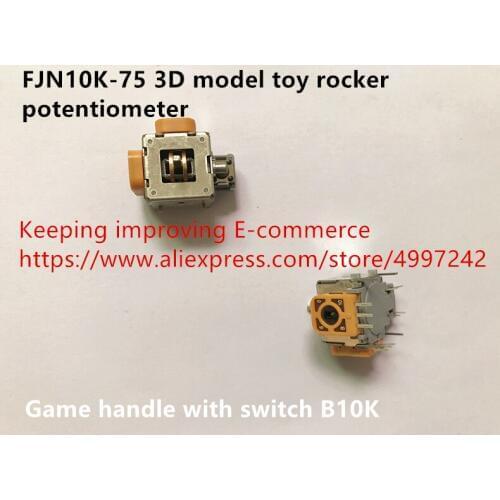 Original new 100% FJN10K-75 3D model toy rocker potentiometer game handle with switch B10K
