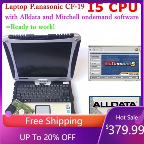 Alldata Repair Software installed well Alldata 10.53 Mit//chell od5 2015V with Toughbook CF19 Laptop for Panasonic PC 4g I5CPU
