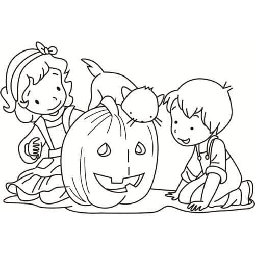 Pumpkin Transparent Silicone Clear Rubber Stamp Sheet Cling Scrapbooking DIY Cute Pattern Photo Album Paper Card Decor